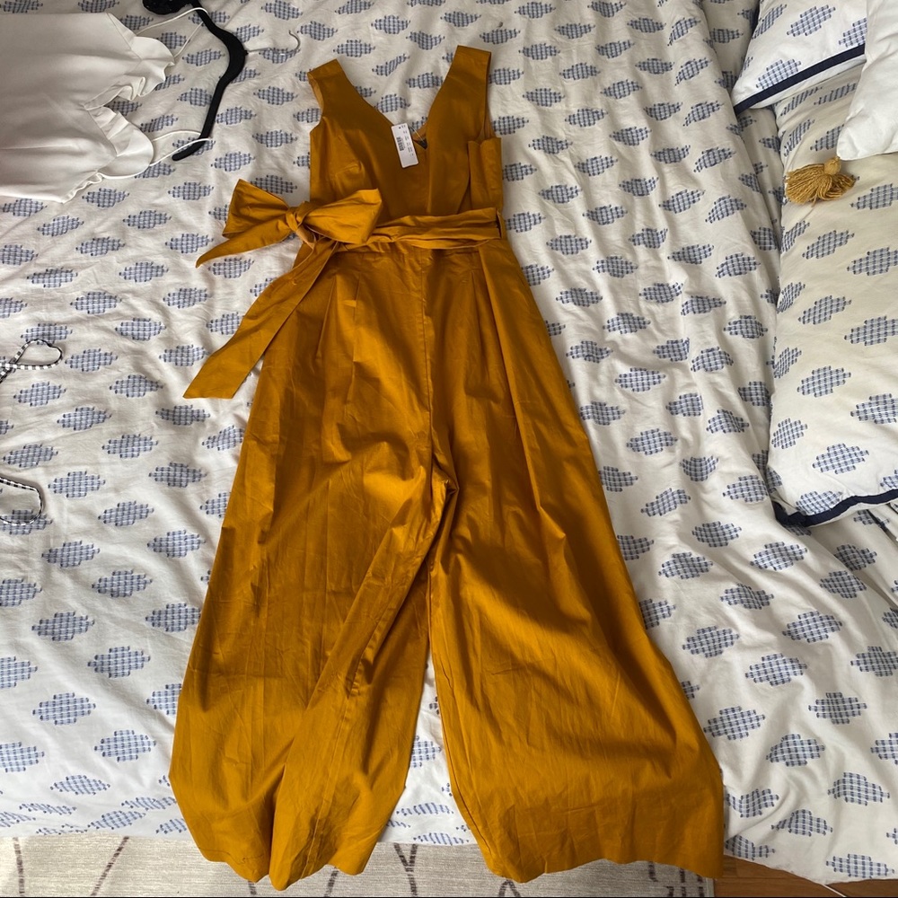 J crew Mustard Jumpsuit